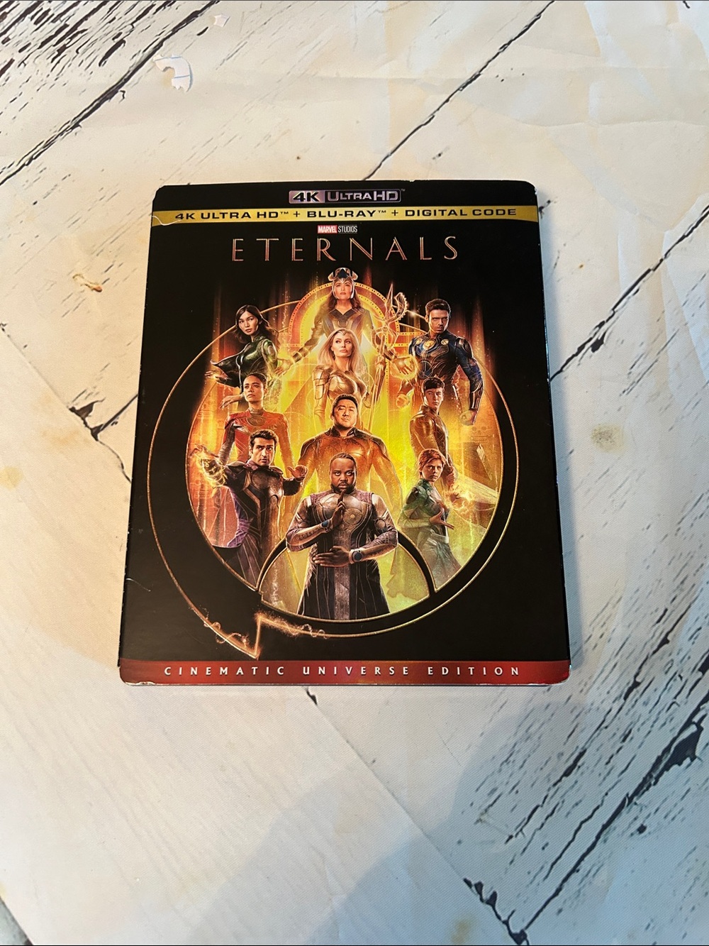 Marvel Eternals 4K Steelbook - Black & Gold Cover Art